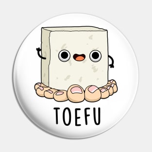 Toe-fu Cute Tofu Pun Pin