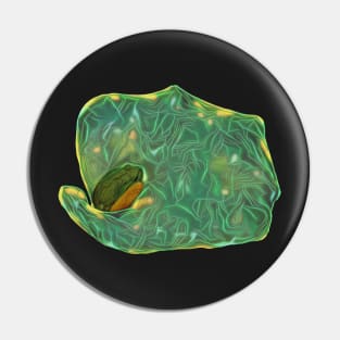 The Bioluminescent Green Tree Frog Pin