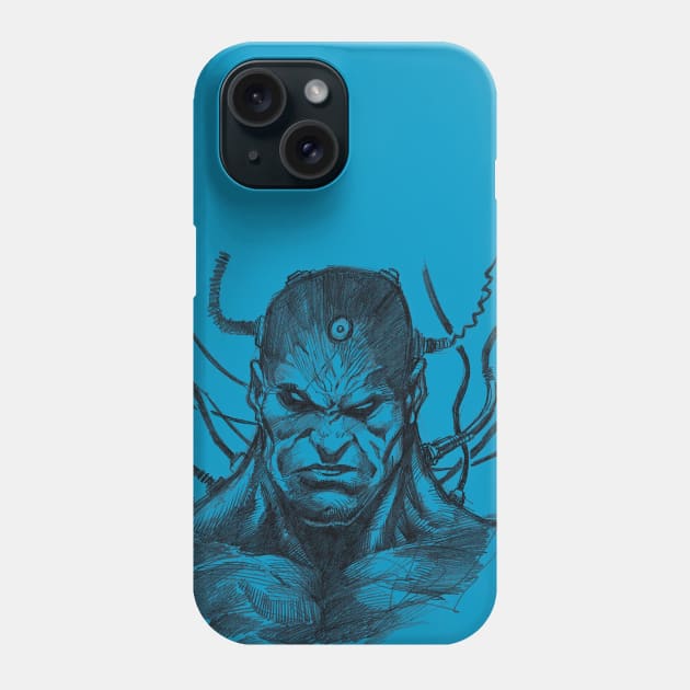 Cyborg sketch Phone Case by SheVibe