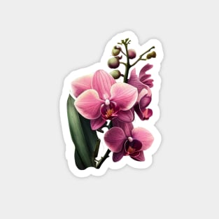 Pink Orchid Magnet