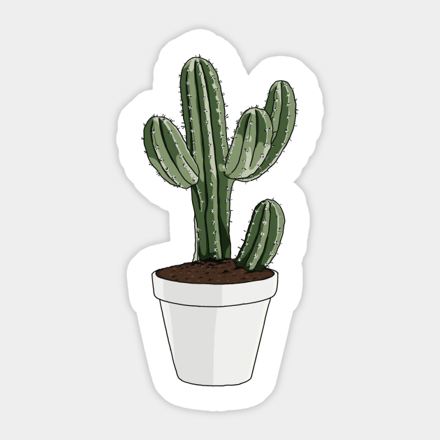 cactus plant cactus sticker teepublic