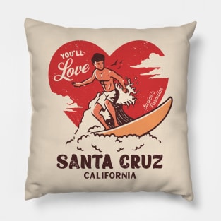 Vintage Surfing You'll Love Santa Cruz, California // Retro Surfer's Paradise Pillow