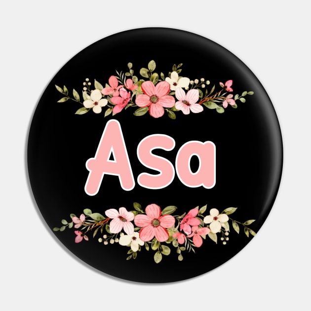 Flower Border Asa Name Label Flower Border Asa Name Label Pin Teepublic