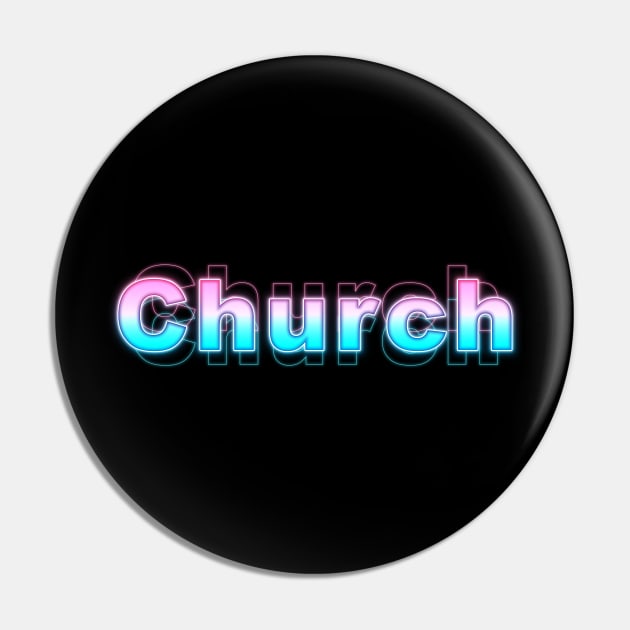 Church Pin by Sanzida Design