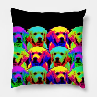 Neon Dogs Pillow