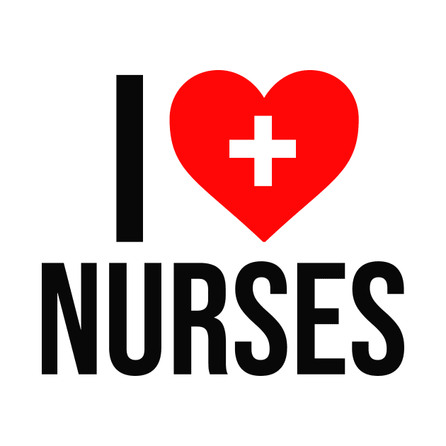 I Love Nurses Medical Heart Cross by Mellowdellow