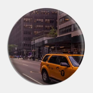 Midtown Street City Yellow Cab Manhattan NYC Pin