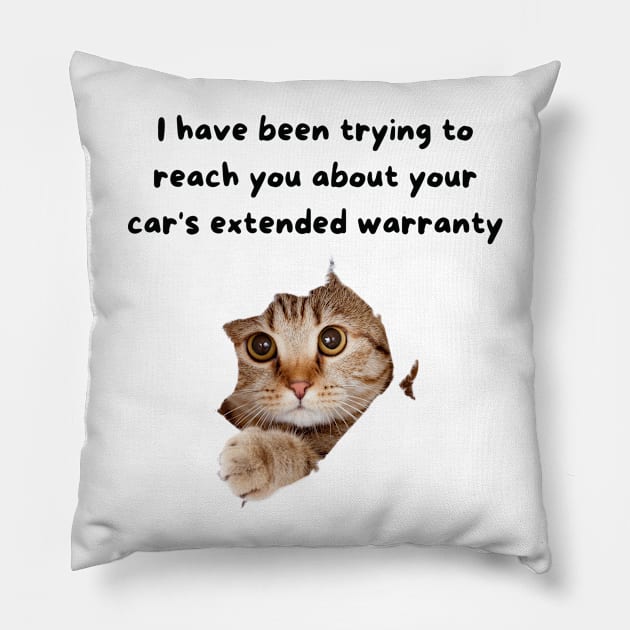 I have been trying to reach you about your extended warrenty Pillow by Gifts of Recovery