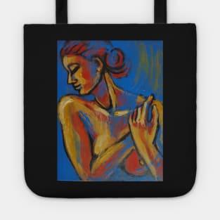 Mellow Yellow - Female Nude Portrait Tote