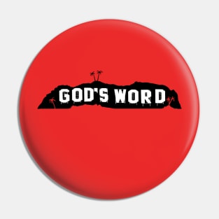 God's Word in Hollywood (big logo) Pin