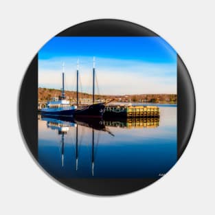 Boats at Bedford Waterfront Pin