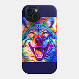 Coyote The Trickster (8) - Trippy Psychedelic Canine Phone Case