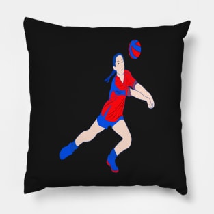 NEON GIRL VOLLEYBALL PLAYER Pillow