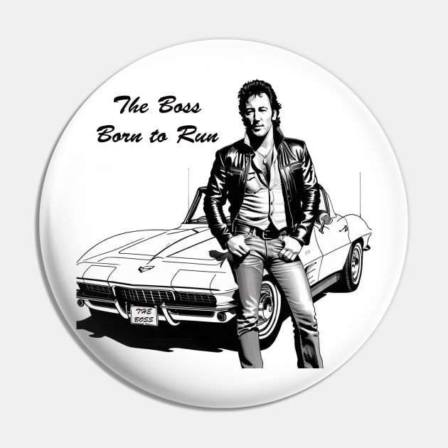 The Boss Springsteen Pin by Ruggeri Collection