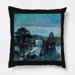 The White Night by Munch Pillow