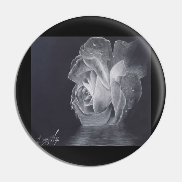 Rose charcoal drawing Pin by nghoangquang