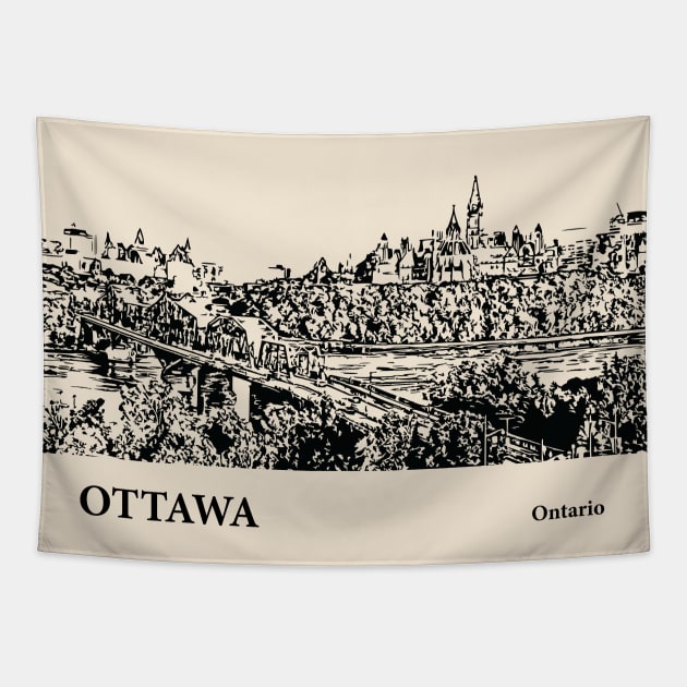 Ottawa - Ontario Tapestry by Lakeric