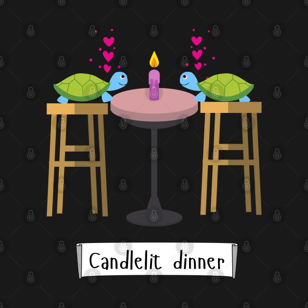 Candlelit Dinner for Tortoises by Cosmic Story Designer