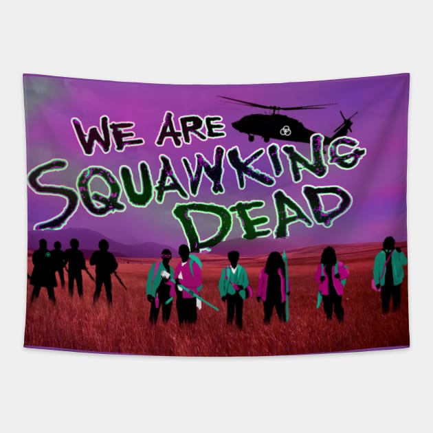 The Walking Dead: World Beyond ART Tapestry by SQUAWKING DEAD