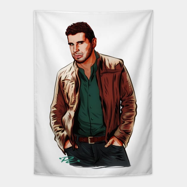 Josh Gracin - An illustration by Paul Cemmick Tapestry by PLAYDIGITAL2020