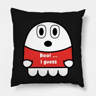 Boo I guess cute ghost looking shocked Pillow