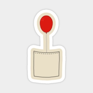 You'll Float Too - Red Balloon Magnet