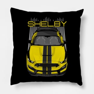 Shelby GT350 - Yellow & Black Pillow