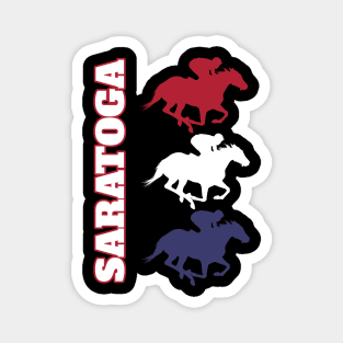 Saratoga Springs Horse Racing Magnet