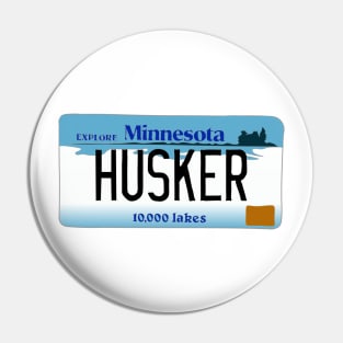 Minnesota Husker License Plate Pin