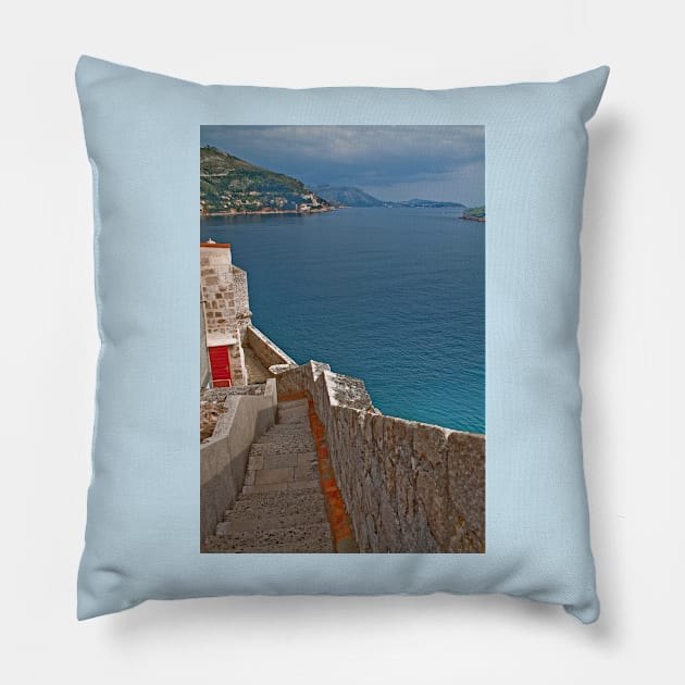 The Walls of Dubrovnik Pillow by vadim19