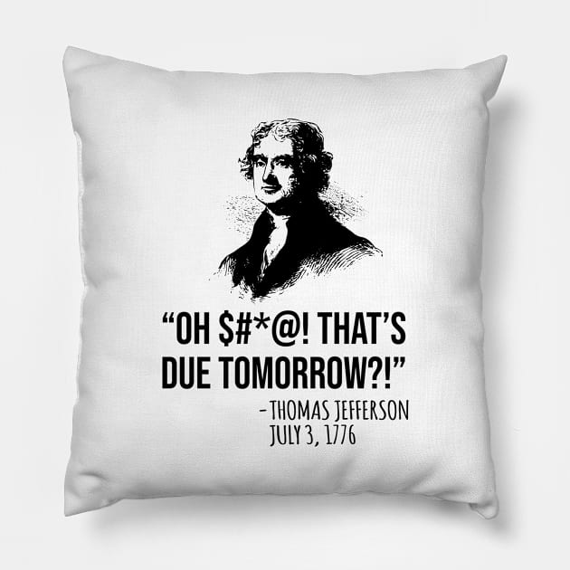 Thomas Jefferson Pillow by martinroj