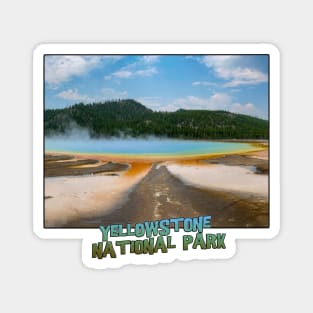 Yellowstone National Park - Grand Prismatic Spring Magnet