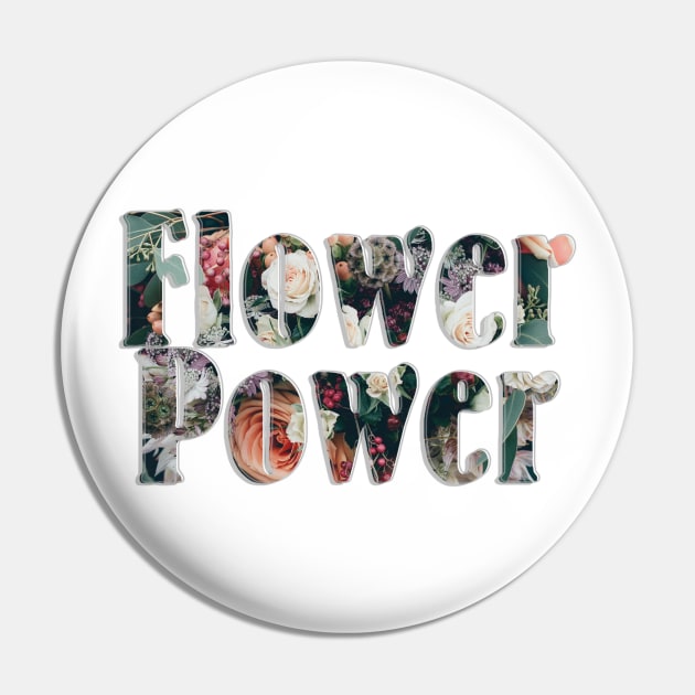 Flower Power Pin by afternoontees