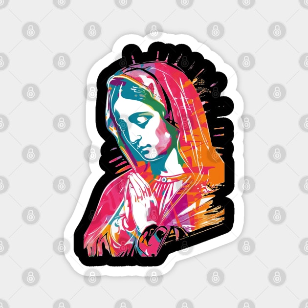 La Virgen de Guadalupe Rainbow Magnet by TacoTruckShop