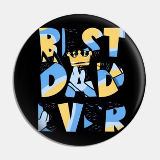 Cute Best Dad Ever Bluey Cartoon Pin