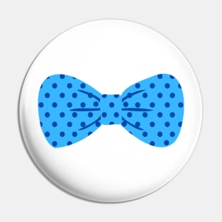 Blue polkadot tie Pin