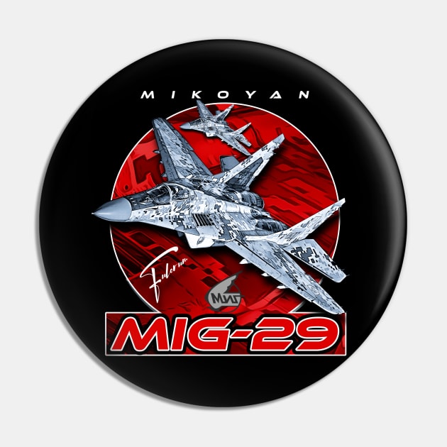 MIG-29 Soviet Union  Air Superiority Jet Fighter Pin by aeroloversclothing