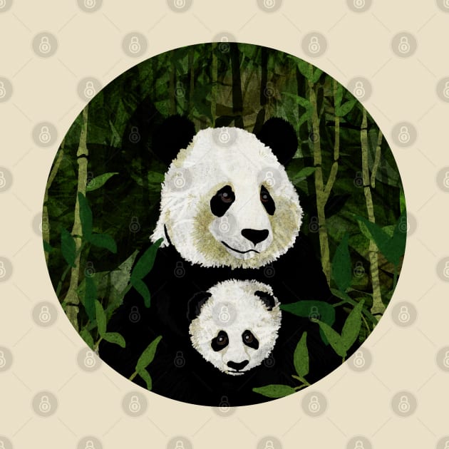 pandas by KatherineBlowerDesigns