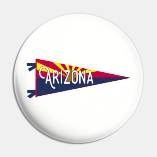 Arizona Flag Pennant Pin