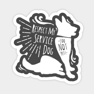 Service Dog Heroes Magnet