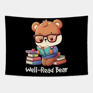 Cute Well Read Bear Tapestry