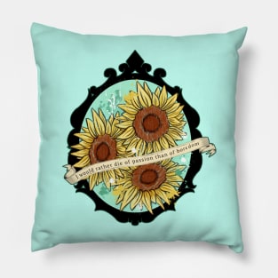 Tribute to Sunflowers Pillow
