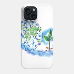 Save trees, save world Phone Case