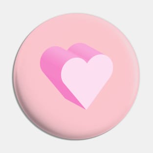 Candy Love Heart in 3D Pin