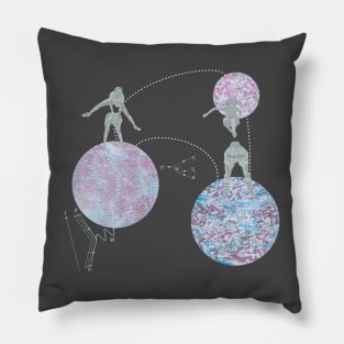 Vintage Leptons in Space! Pillow