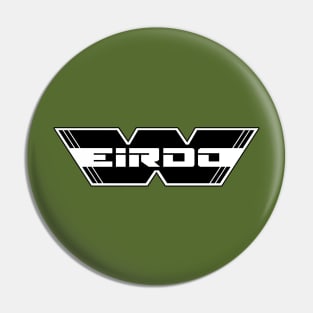 WEIRDO - Logo - Black with white lettering - Dark Olive Pin