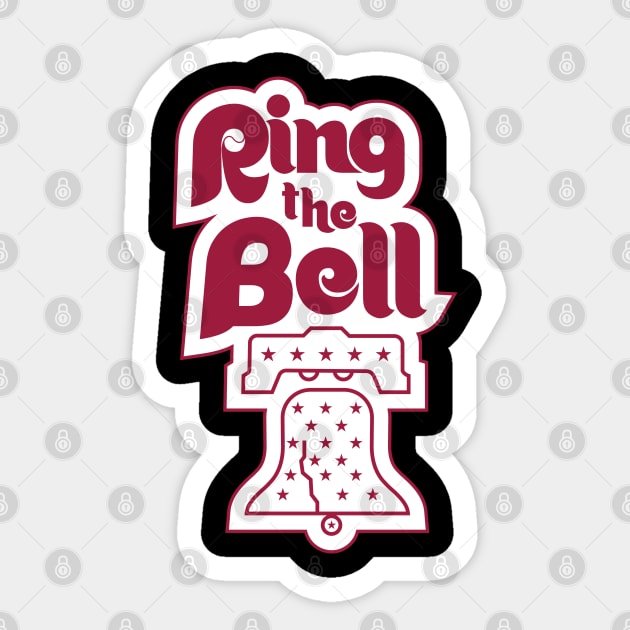 Ring the Bell Phillies Baseball Design | Sticker