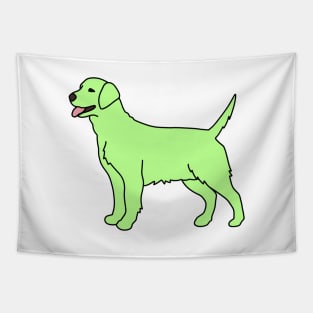 Key Lime Green Dog Tapestry