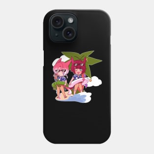 Summertime Catness Exarch and Warrior of Light Phone Case