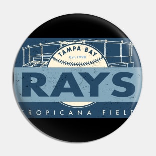 Tampa Bay Rays Banner by Buck Tee Originals Pin